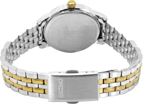 Vista 2 de Seiko SUR661 reloj de cuarzo japonés de acero inoxidable plateado para mujer