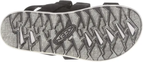 Vista 4 de KEEN Elle Sandalias de punta abierta con plataforma elástica para mujer, Negro (BlackVapor)