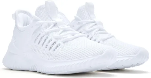 Vista 5 de Akk - Zapatos deportivos sin cordones para mujer, diseño ligero de espuma viscoelástica para caminar, gimnasio, viajes, trabajo o uso informal