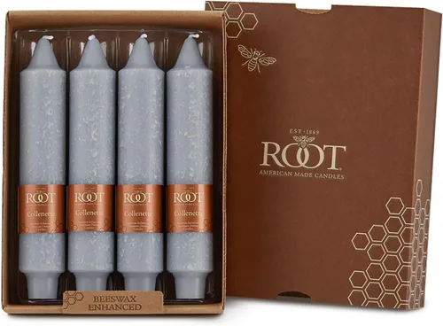 Vista 13 de Root Candles Juego de velas de cena sin perfume de mezcla de cera de abeja de primera calidad, Timberline Collenette, 7 pulgadas, Portobello, 4