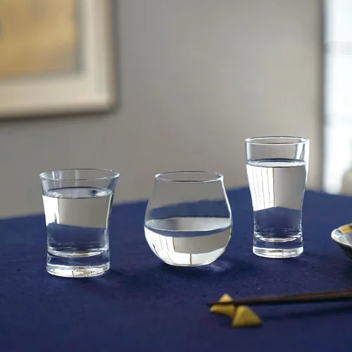 Vista 3 de Toyo Sasaki - Vaso de sake frío de vidrio, para beber y beber, hecho en Japón, apto para lavavajillas, vaso de sake, regalo, regalo, respeto por