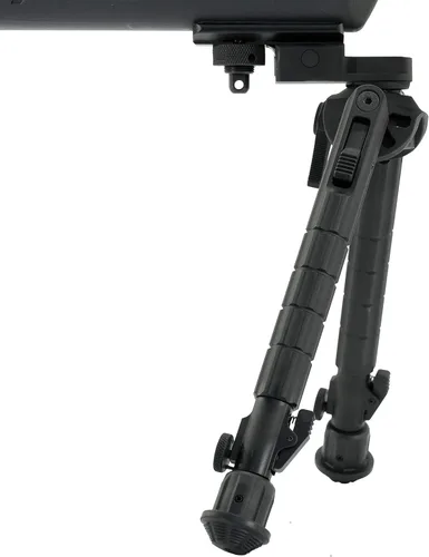 Vista 3 de UTG Recon 360 TL Bípod, altura central de 8"-12", Picatinny, negro