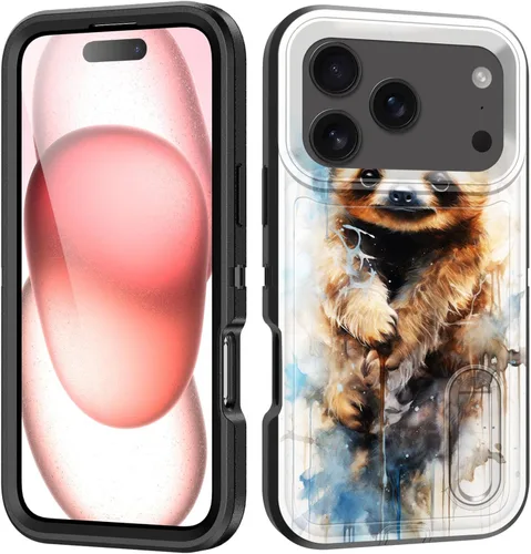 Vista 51 de Funda para iPhone Air con soporte integrado, a prueba de golpes, polvo y caídas, 3 capas, grado militar, funda protectora para iPhone Air de 6.5