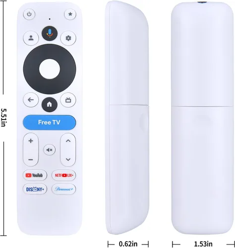 Vista 2 de Control remoto de voz de repuesto para dispositivo de transmisión onn 4K
