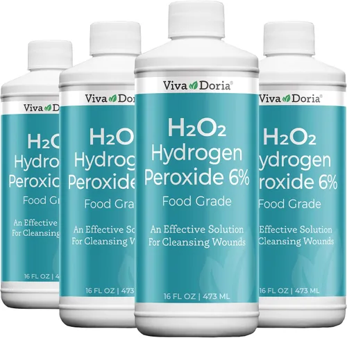 Vista 4 de Viva Doria Peróxido de hidrógeno 6 por ciento, 20 volúmenes, grado alimenticio, 16 onzas líquidas
