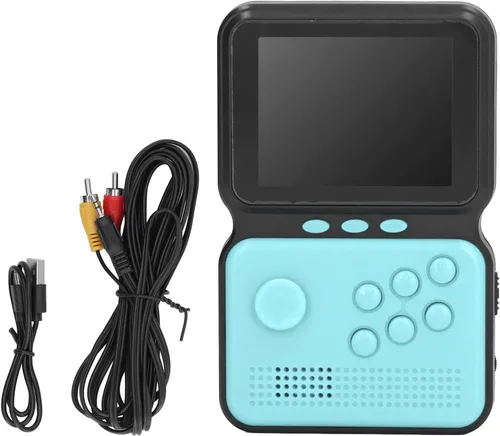 Vista 6 de Consola de juegos portátil, consola de videojuegos retro portátil con tarjeta de memoria 4G, compatible con conexión de TV, reproductor