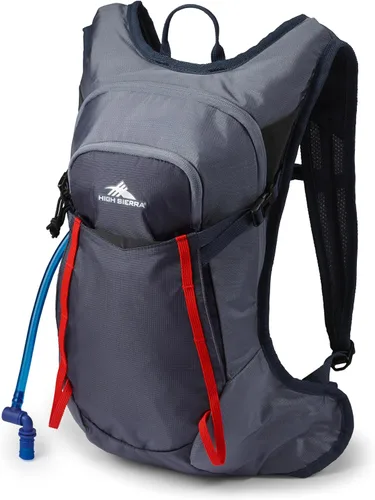 Vista 8 de High Sierra Hydrahike 2.0 Mochila de hidratación con bolsa de agua de 2L para correr, senderismo, campamento o ciclismo