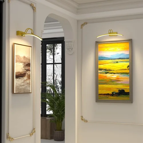 Vista 2 de PAIHOME - Luces de imagen doradas de 16 pulgadas para decoración de pared Dorado