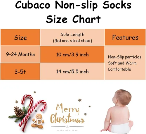 Vista 2 de Calcetines para bebé, 12 pares de calcetines antideslizantes de algodón antideslizantes para niños pequeños