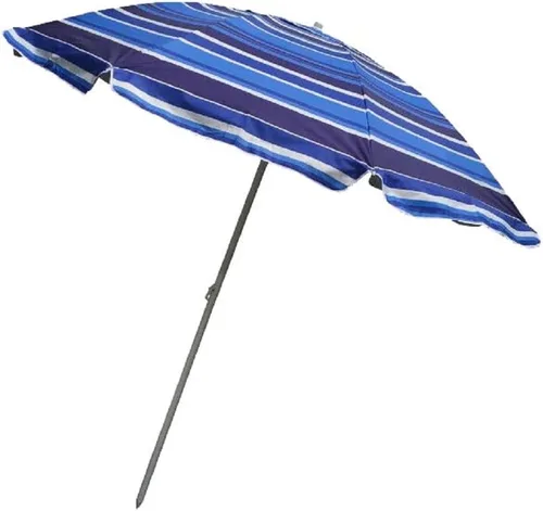 Vista 4 de UNIWARE Sombrilla de playa portátil con protección SPF50+, con bolsa de transporte, botón, para exteriores/patio/jardín/playa