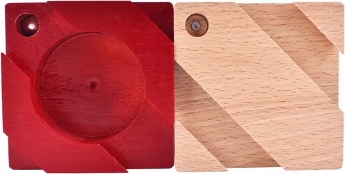 Vista 5 de Caja Imposible de Encaje Dedales Caja de Puzzle de Madera 3D Rompecabezas Mental Cajones Mágicos Compartimento Secreto Caja para Joyería