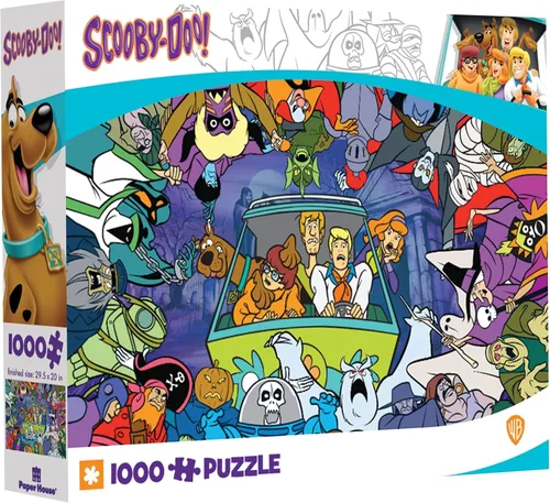 Vista 3 de Paper House Productions Scooby Doo Monster Mash Up - Rompecabezas de 1000 piezas