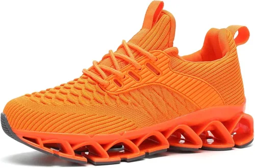 Vista 3 de Wrezatro Zapatos deportivos para mujer, sin cordones, para correr, tenis Blade tenis, informales, cómodos, antideslizantes, para el trabajo
