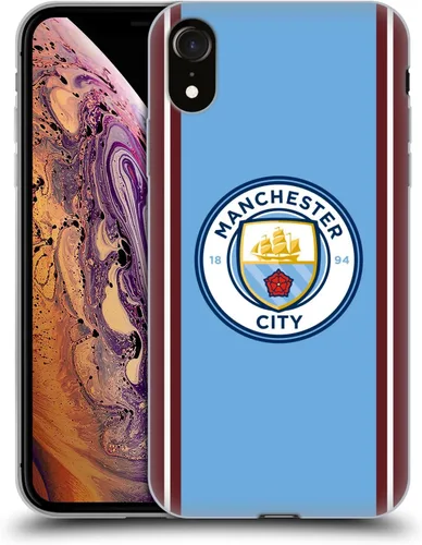 Vista 160 de Head Case Designs Funda de gel con licencia oficial del Manchester City Man City FC Away 2022/23 [protección de grado militar] compatible con Apple