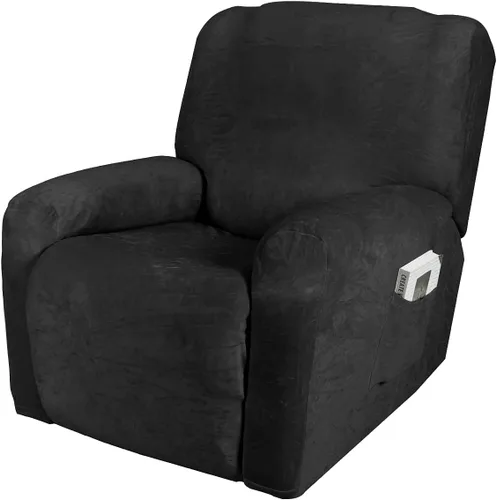 Vista 17 de IMYOGI Fundas para sofá de alta elasticidad de terciopelo para sofá reclinable de 1, 2 y 3 plazas, protector de muebles con parte inferior elástica