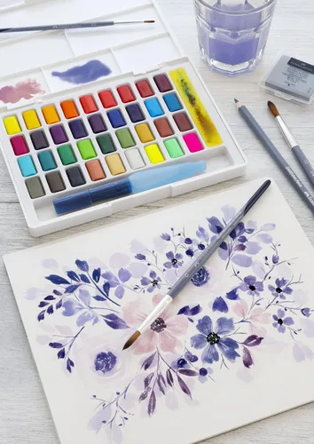 Vista 5 de Faber-Castell 169736 - Juego de 36 acuarelas en sartenes, multicolor, 36