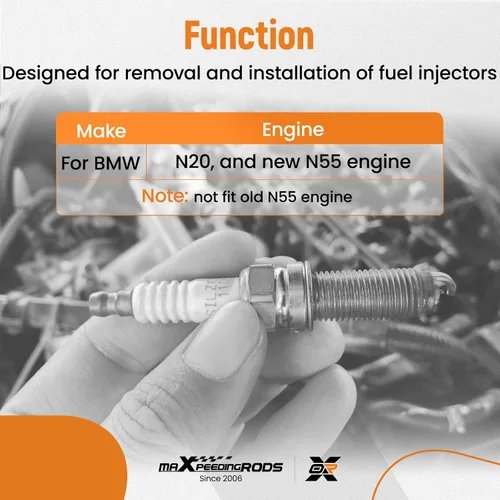 Vista 2 de maXpeedingrods Juego de herramientas de extracción e instalación de inyector de combustible para BMW N20 N55, extractor de inyector de motor 130320