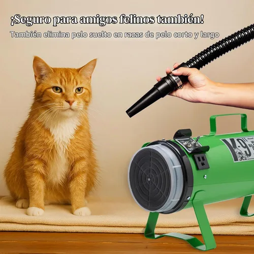 Vista 5 de Electric Cleaner Company ECC K-9 II - Secador de perros de velocidad variable, soplador profesional con flujo de aire ajustable, azul metálico