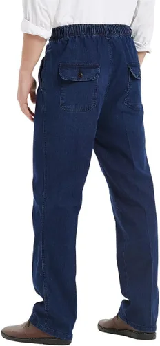 Vista 4 de IDEALSANXUN Jeans de cintura elástica para hombre