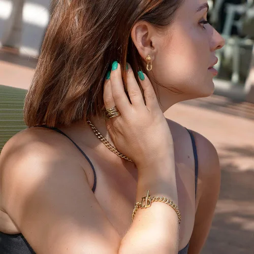 Vista 5 de CIUNOFOR Anillo de cruz de 0.539 in para mujer, anillo de compromiso chapado en oro rosa, plata, oro, grabado personalizado