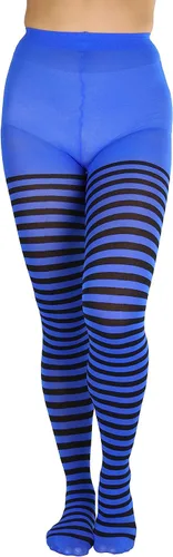 Vista 12 de ToBeInStyle Medias de rayas horizontales de nailon para mujer
