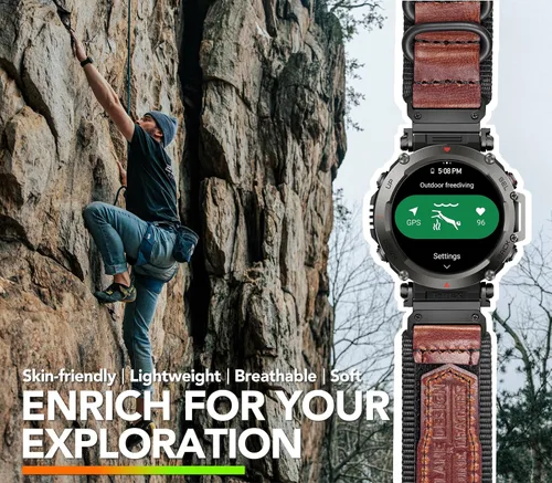 Vista 40 de Correa de reloj compatible con Amazfit T-Rex/T-Rex 2/T-Rex Pro/T-Rex Ultra/T-Rex Ultra 2, nuevo diseño de conector mejorado