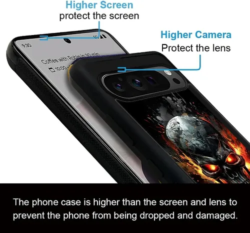 Vista 1279 de Compatible con Google Pixel 4A 5G Mobile Case Creative Acrylic Panel trasero Silicona Protección Grip especialmente diseñado para Google Pixel 4A 5G