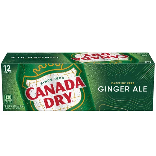 Vista 8 de Canada Dry Ginger Ale Soda, latas de 12 onzas líquidas, paquete de 12