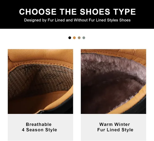 Vista 3 de Govicta Zapatos casuales de cuero para hombre, botas chukka al tobillo, mocasines de media parte superior, zapatos renacentistas, botas piratas