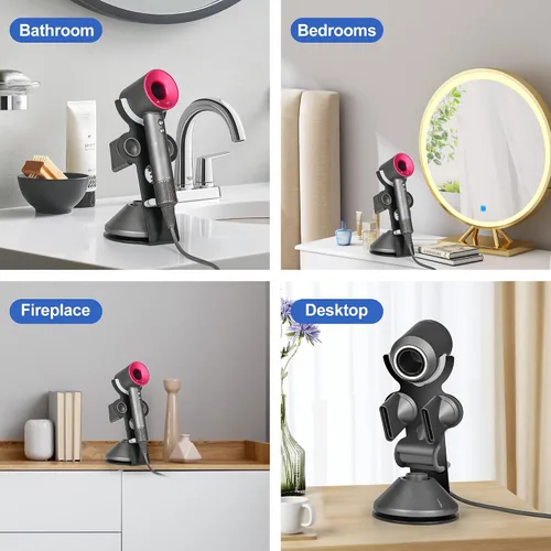Vista 7 de YCHF Supersonic - Soporte para secador de pelo Dyson, soporte para secador de pelo, soporte para secadora de pelo para Dyson SupersonicSoporte