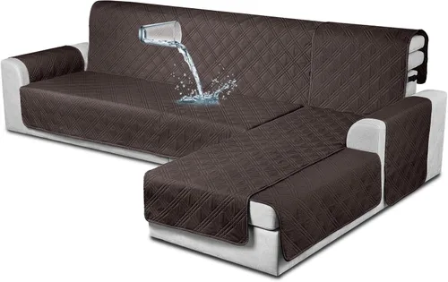Vista 15 de TAOCOCO Fundas de Sofá Seccional 100% Impermeables en Forma de L, Fundas de Sofá de 3 Piezas, Funda de Chaise Lounge para Mascotas y Niños, Fundas