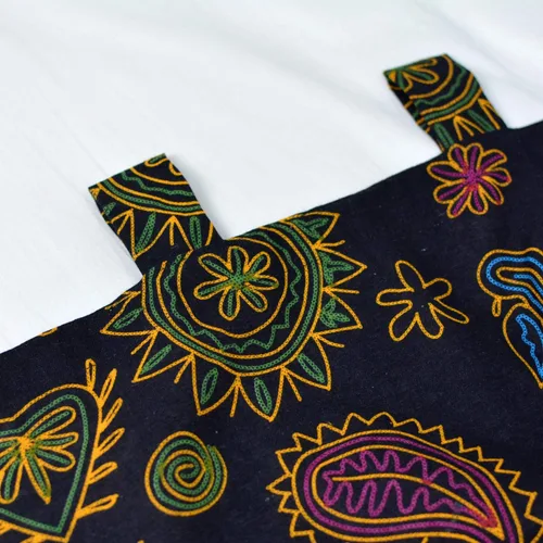 Vista 5 de ABREEZE Cortinas de cocina de lino y algodón retro, cenefas de estilo bohemio para ventanas pequeñas, 55 x 20 pulgadas