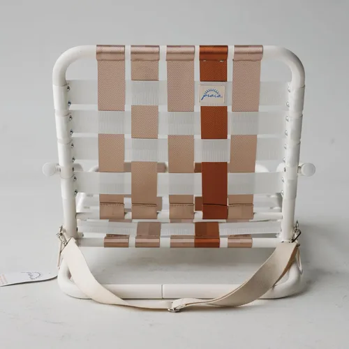 Vista 3 de Silla de playa Praia, extremadamente ligera y duradera, plegable, fácil de usar, transportar, retro, césped, perfil bajo, cómoda, minimalista, larga