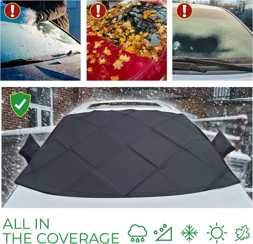 Vista 3 de Autotech Park Cubierta de parabrisas de nieve compatible con Jeep Grand Cherokee 2011-2022, cubierta de parabrisas de ajuste personalizado