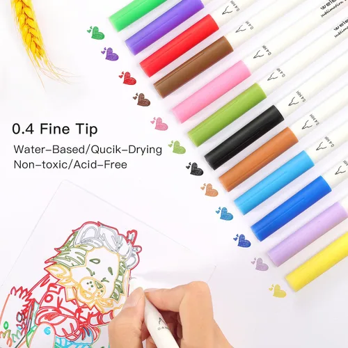 Vista 3 de Paquete de 12 bolígrafos infusibles compatibles con Cricut Maker 3/Maker 4/Maker/Explore 3/4/5/Air 2/Air, juego de bolígrafos de tinta