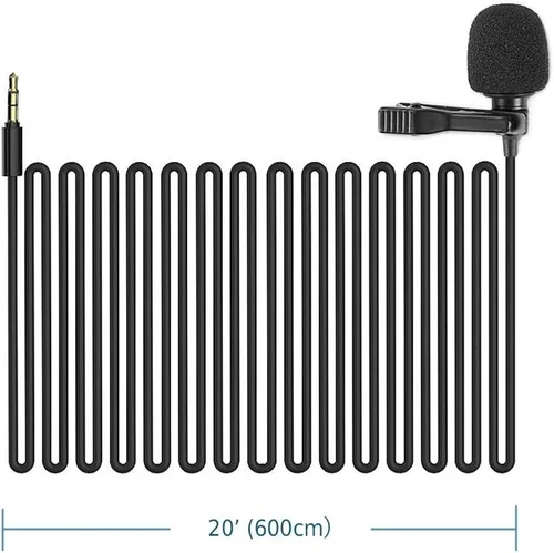 Vista 3 de Saramonic SR-XMS2 Micrófono omnidireccional Lavalier estéreo de calidad de transmisión X/Y con conector TRS de 0.138 in para cámaras DSLR