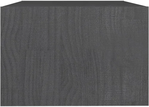 Vista 7 de Rectangular Pinewood Coffee Table, Matte Grey Finish, Living Room Furniture, Small Coffee Table with Storage Shelf