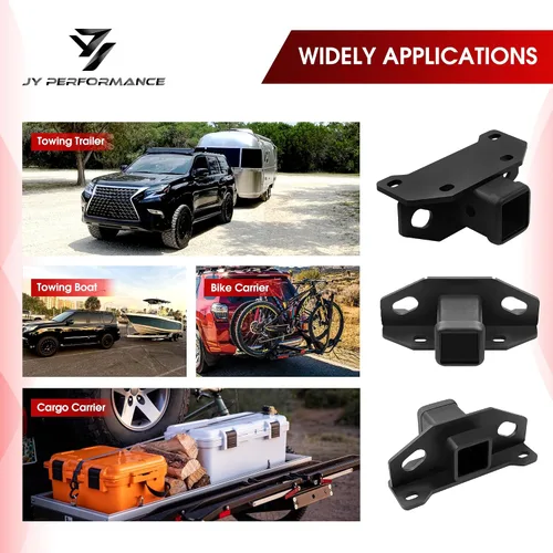 Vista 3 de JY PERFORMANCE Enganche de remolque para Lexus GX460 2010-2024, Clase 3 III de 2 pulgadas (placa de ajuste incluida)