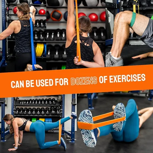 Vista 9 de Pure Band - Bandas de resistencia profesionales sin látex para entrenamiento, estiramiento, rehabilitación y terapia física, bandas elásticas