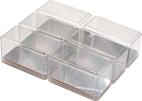 Vista 4 de Pioneer Plastics 164CD Clear Plastic Display Case for 1:64 Scale Cars (Mirrored), 3.5" W x 1.625" D x 1.75" H (Mailer Box)