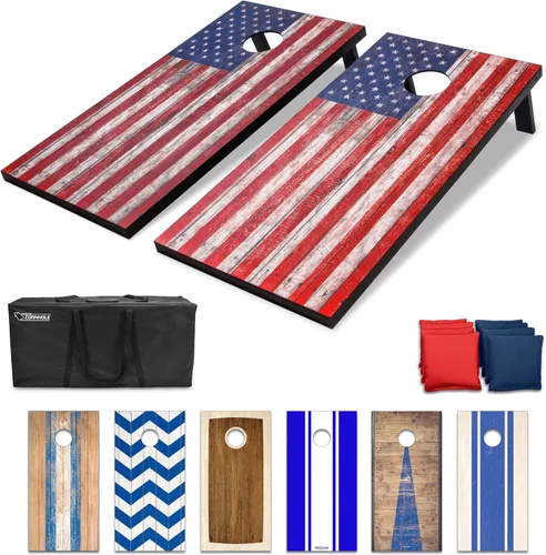 Vista 16 de GoSports Portable Cornhole Sets- Includes 2 Boards, 8 Bean Bags, Carry Case