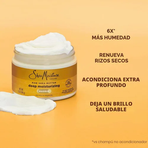 Vista 4 de SheaMoisture - Mascarilla hidratante profunda de manteca de karité