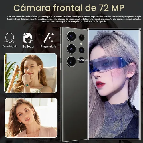 Vista 7 de C24 Ultra desbloqueado teléfono, 256GB+8GB Smartphone herramienta pluma Gris
