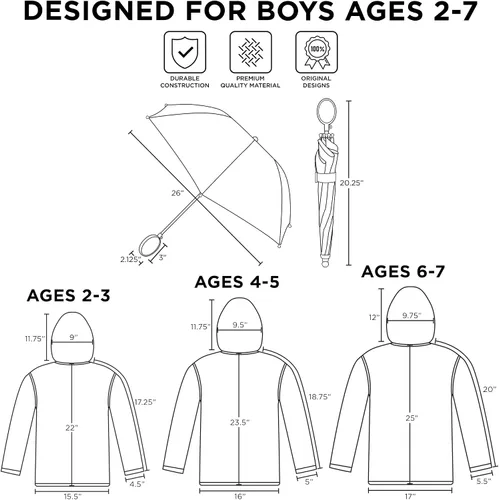 Vista 6 de Nickelodeon Conjunto de ropa impermeable y paraguas de Paw Patrol