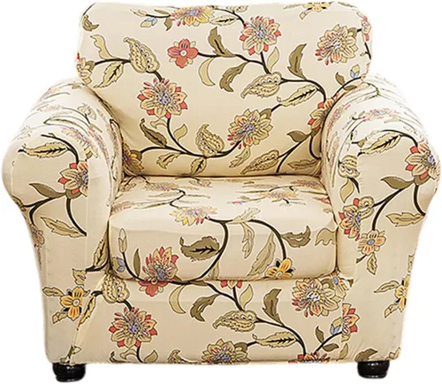 Vista 19 de Eco-Ancheng Fundas para silla, funda de sofá con funda de cojín de asiento separada con parte inferior elástica, 1 funda de asiento con brazos