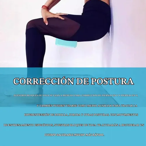 Vista 5 de Paquete de 2 bloques de cuña antideslizantes profesionales para sentadillas, rampa elevada de talón para sentadillas, plataforma de elevación