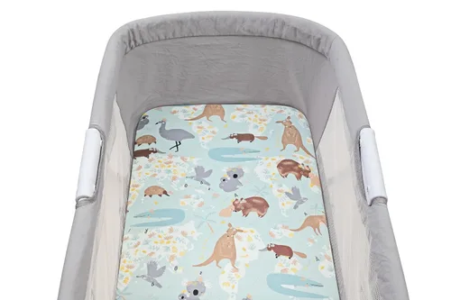 Vista 7 de Onacosht Juego de 4 sábanas para moisés para bebé, niña, niño, estampado de Animal
