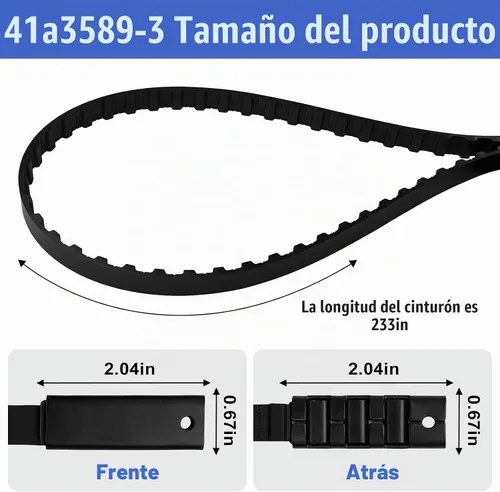 Vista 5 de 41A3589-3 41A3589-12 Conjunto de correa de transmisión de puerta de garaje para 7' Liftmaster, Sears, 233" Chamberlain Garage Door Opener 1270