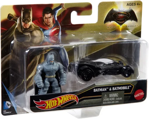 Vista 4 de Hot Wheels Batman v Superman El amanecer de la Justicia Blindado Batman Mini y Vehículo Batmobile