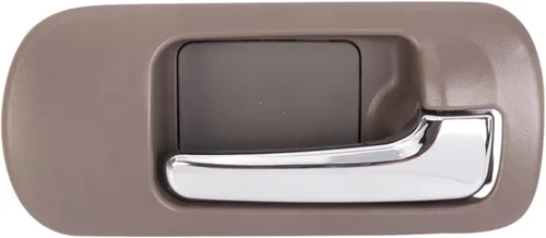 Vista 11 de TRQ Manija de puerta interior delantera izquierda cromada y negra para el lado del conductor compatible con Ford F-150 2012-2014
